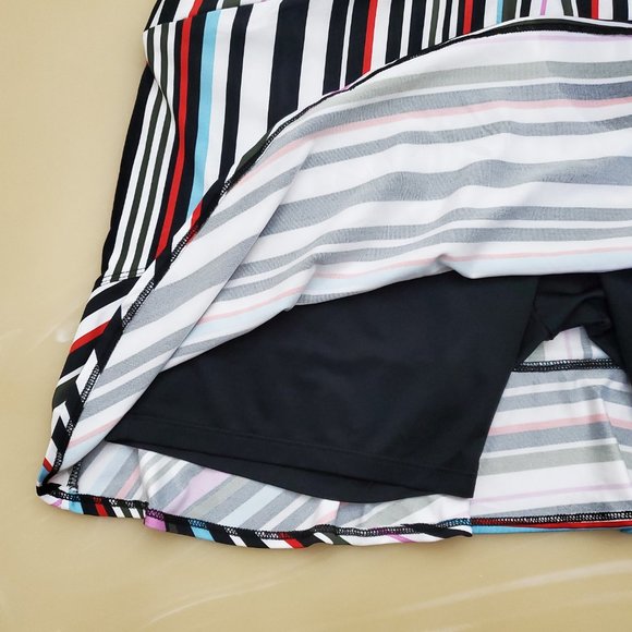 Tail Meadow Collection Honor Variegated Striped Flounce Skort - Picture 11 of 16